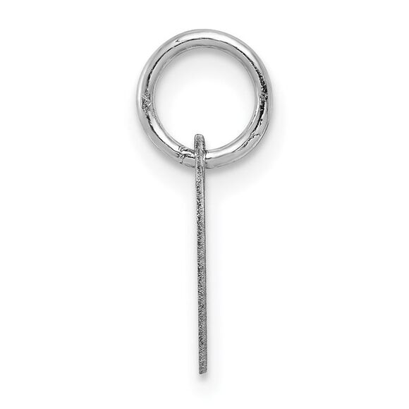 Kazi Luxury 14k White Gold Plain .013 Gauge Engravable Heart Charm